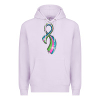 Lilac metastatic breast cancer ribbon Premium Hoodie - LillyAllenDesigns