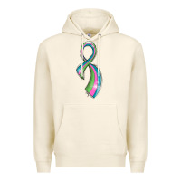 Tofu metastatic breast cancer ribbon Premium Hoodie - LillyAllenDesigns