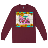 Burgundy western cna Long Sleeve Tee - AdoDesignShop