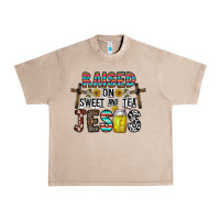 French Oak raised on sweet and tea jesus Urban Heavy Tee - CowhideDigitalArt