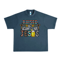 Midnight Navy raised on sweet and tea jesus Urban Heavy Tee - CowhideDigitalArt