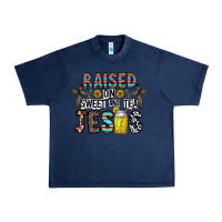 Navy raised on sweet and tea jesus Urban Heavy Tee - CowhideDigitalArt