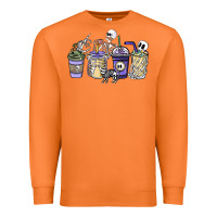 Carrot skeleton coffee cups Premium Sweatshirt - NancyCooperArtShop