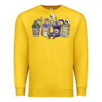 Lemon skeleton coffee cups Premium Sweatshirt - NancyCooperArtShop