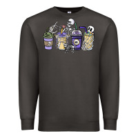 Smoke skeleton coffee cups Premium Sweatshirt - NancyCooperArtShop