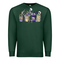 Sports Green skeleton coffee cups Premium Sweatshirt - NancyCooperArtShop