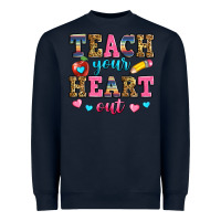 Navy teach your heart out Heavyweight Sweatshirt - Zillion Design Studio