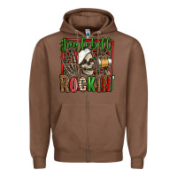Chestnut jingle bell rockin skeleton christmas Zipper Hoodie - Jasminsmagicworld