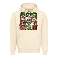 Sandshell jingle bell rockin skeleton christmas Zipper Hoodie - Jasminsmagicworld
