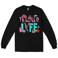 Black teacher life Long Sleeve Tee - AdoDesignShop