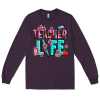 Plum teacher life Long Sleeve Tee - AdoDesignShop