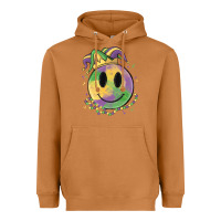 Meerkat smiley face mardi gras Heavyweight Hoodie - MaliasSmallBusiness