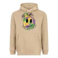 Mushroom smiley face mardi gras Heavyweight Hoodie - MaliasSmallBusiness