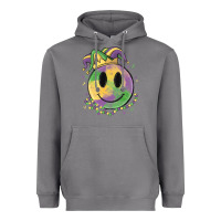 Storm smiley face mardi gras Heavyweight Hoodie - MaliasSmallBusiness