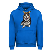 Alaskan Husky With Bandeau Urban Hoodie | Teevron