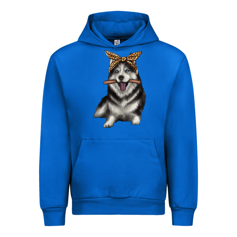 Alaskan Husky With Bandeau Urban Hoodie by texasbilliewilder | Teevron