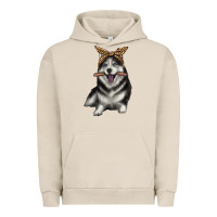 Pigment French Oak alaskan husky with bandeau Urban Hoodie - texasbilliewilder