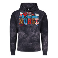 Cloud Black all american nurse Vintage Hoodie - texasbilliewilder