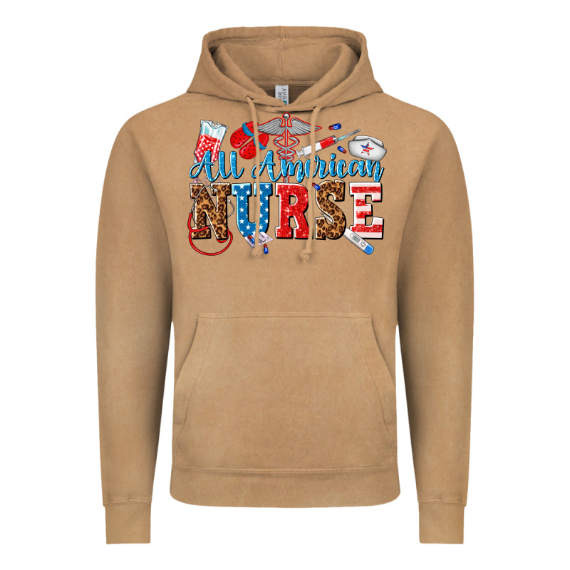 All American Nurse Vintage Hoodie by texasbilliewilder | Teevron