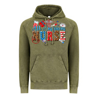 Vintage Olive all american nurse Vintage Hoodie - texasbilliewilder