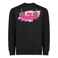 Black Hey Cancer Heavyweight Sweatshirt - texasbilliewilder