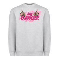 Heather Grey Hey Cancer Heavyweight Sweatshirt - texasbilliewilder