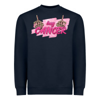 Navy Hey Cancer Heavyweight Sweatshirt - texasbilliewilder