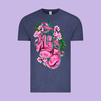Cancer Boxing Gloves With Ribbon Vintage Tee Designed By Adodesignshop