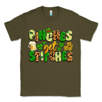 Army Green pinches get stitches Classic Tee - Artiststas