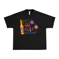Black red white beer and boozed Urban Heavy Tee - CowhideDigitalArt