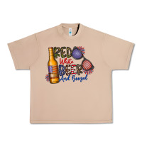 Burro red white beer and boozed Urban Heavy Tee - CowhideDigitalArt