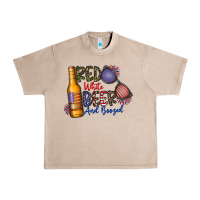 French Oak red white beer and boozed Urban Heavy Tee - CowhideDigitalArt