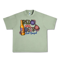 Oil Green red white beer and boozed Urban Heavy Tee - CowhideDigitalArt