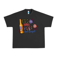 Pigment Black red white beer and boozed Urban Heavy Tee - CowhideDigitalArt