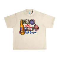 Sandshell red white beer and boozed Urban Heavy Tee - CowhideDigitalArt