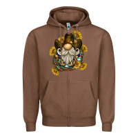 Chestnut cowboy gnome sunflower rope Zipper Hoodie - BarkalooDesign