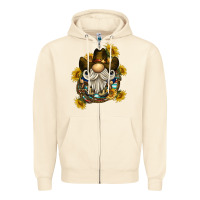 Sandshell cowboy gnome sunflower rope Zipper Hoodie - BarkalooDesign