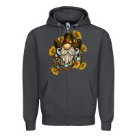 Smoke cowboy gnome sunflower rope Zipper Hoodie - BarkalooDesign