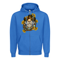 True Royal cowboy gnome sunflower rope Zipper Hoodie - BarkalooDesign