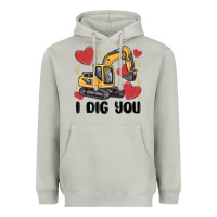 Moon Dust i dig you valentines excavator Heavyweight Hoodie - MaliasSmallBusiness