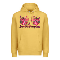 Antique Gold save the pumpkins Premium Hoodie - LillyAllenDesigns
