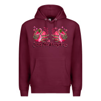 Burgundy save the pumpkins Premium Hoodie - LillyAllenDesigns