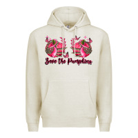 Oatmeal Heather save the pumpkins Premium Hoodie - LillyAllenDesigns