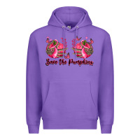 Purple save the pumpkins Premium Hoodie - LillyAllenDesigns