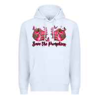 White save the pumpkins Premium Hoodie - LillyAllenDesigns