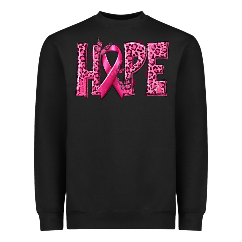 Hope Breast Cancer Heavyweight Sweatshirt by texasbilliewilder | Teevron