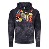 Cloud Black cartoon characters coffee cups Vintage Hoodie - Zillion Design Studio