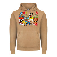 Vintage Camel cartoon characters coffee cups Vintage Hoodie - Zillion Design Studio