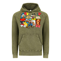 Vintage Olive cartoon characters coffee cups Vintage Hoodie - Zillion Design Studio