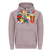 Vintage Zinc cartoon characters coffee cups Vintage Hoodie - Zillion Design Studio